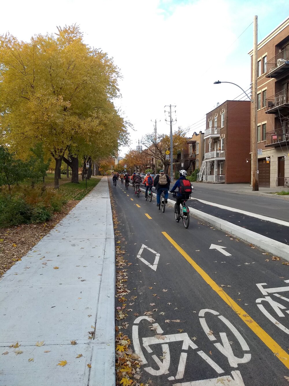 A segment of the 110-mile bike network Montreal plans to complete in the next 10 years. Photo: Jon Kaplan