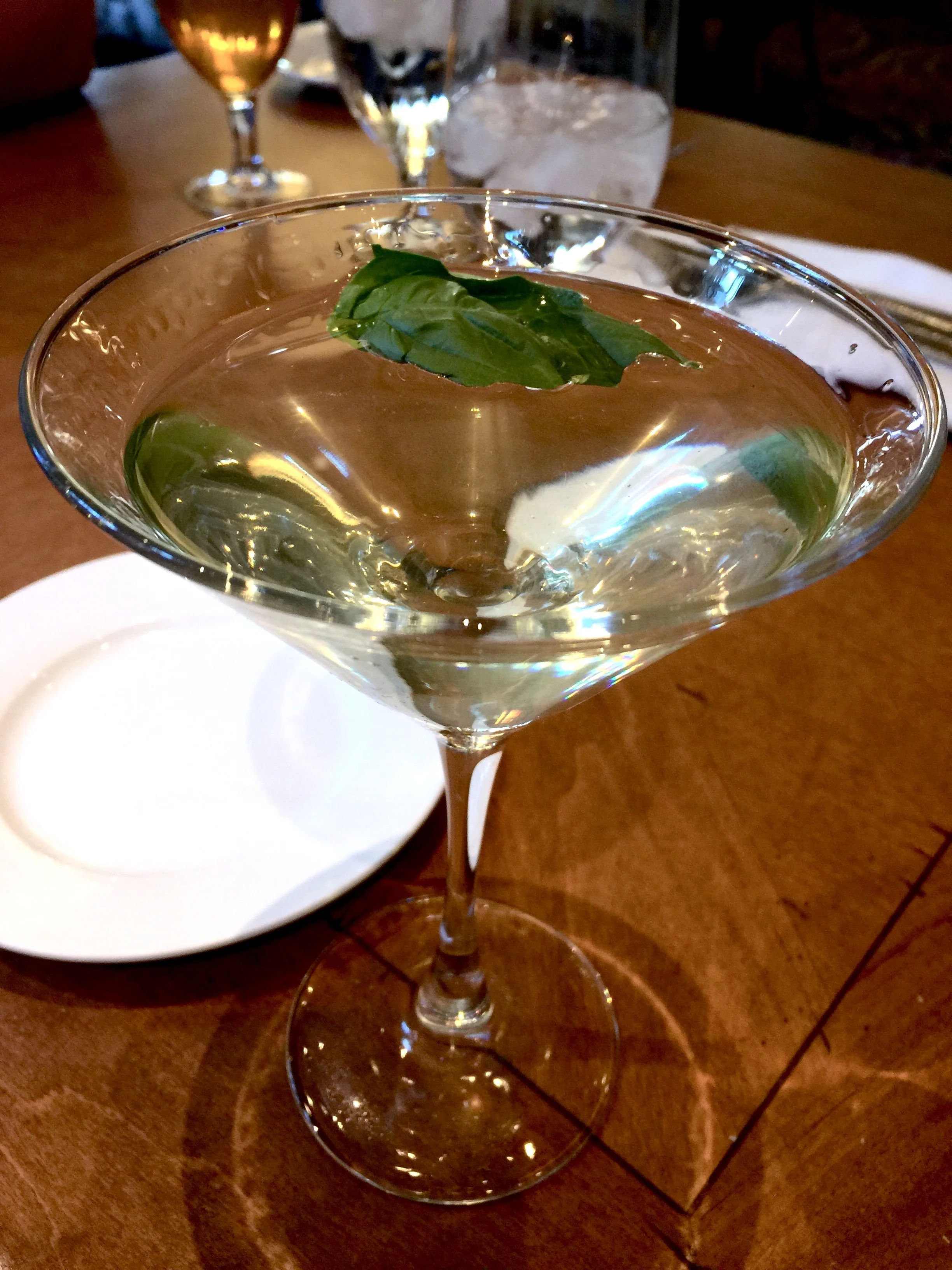 Famous Bellagio Basil Gin Gimlet