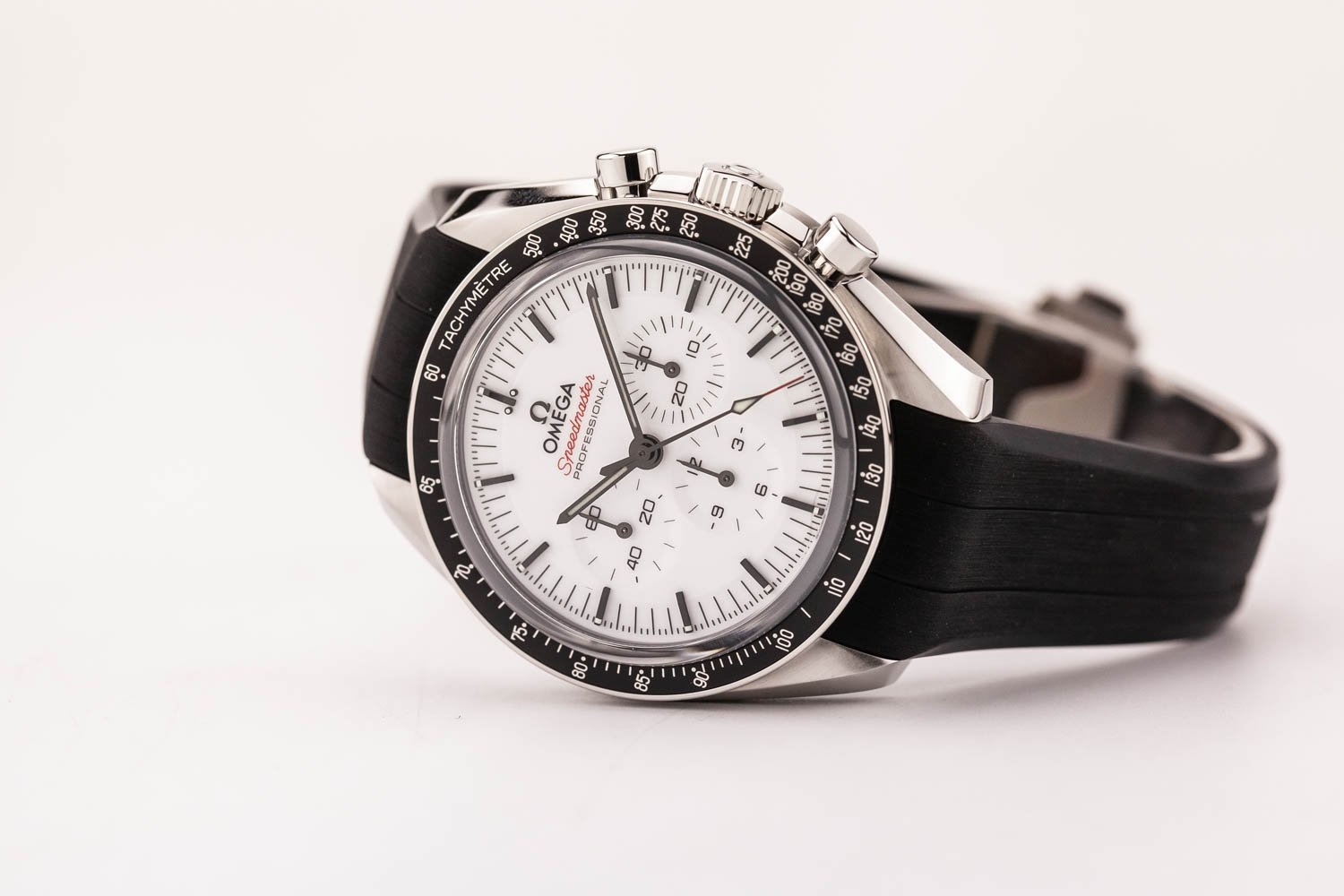 Omega Speedmaster Moonwatch 3861 White Rubber NEW 062525 (1 of 9).jpg