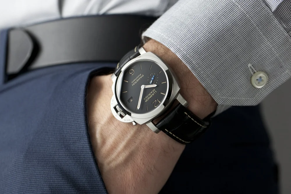 Panerai Luminor Marina 42mm On Wrist Wrist Panerai 005 Review - Main Image