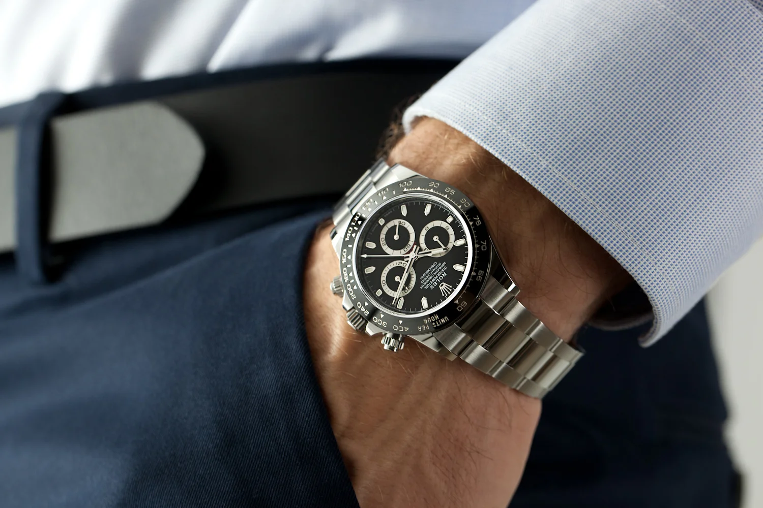 rolex daytona black face price
