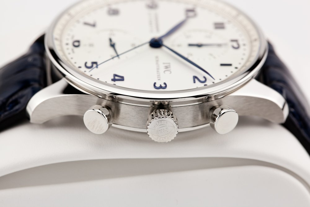 IWC Portugieser Chronograph 41mm Blue Numerals IW371605 — Watch  
