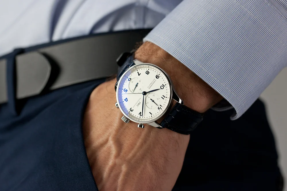 IWC Portugieser Chronograph 41mm Blue Numerals IW371605 — Watch  
