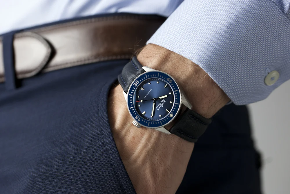 Buy Blancpain Fifty Fathoms Bathyscaphe Blue 38mm 5100-1140-O52A