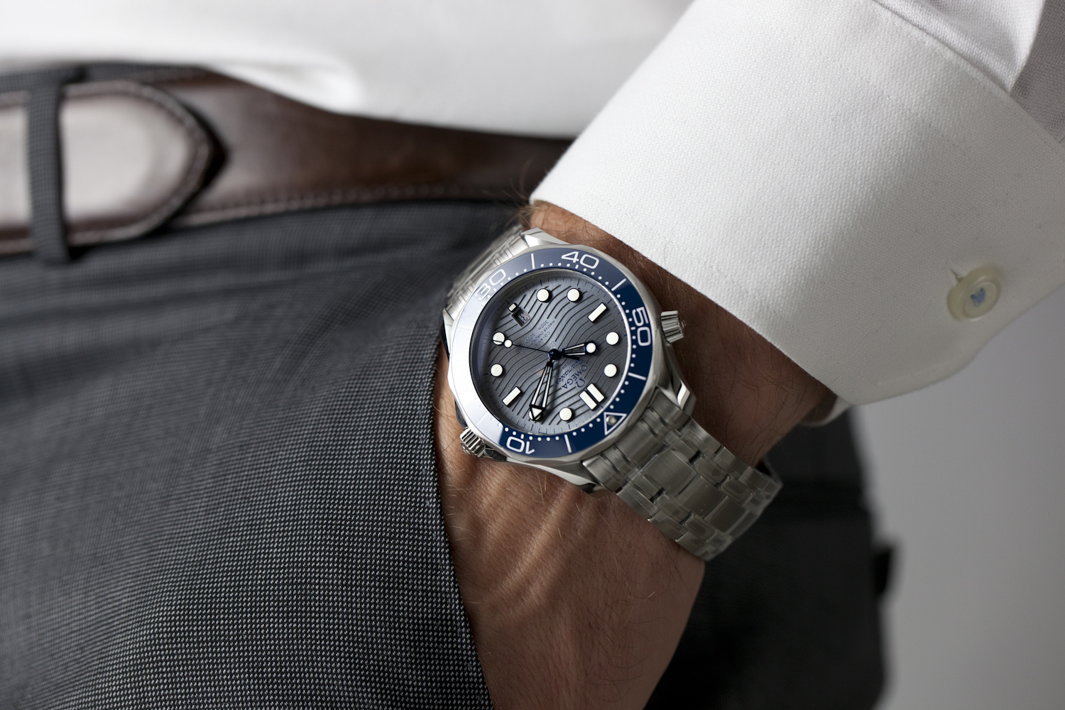 Omega Seamaster 300 42mm Grey Dial Blue 