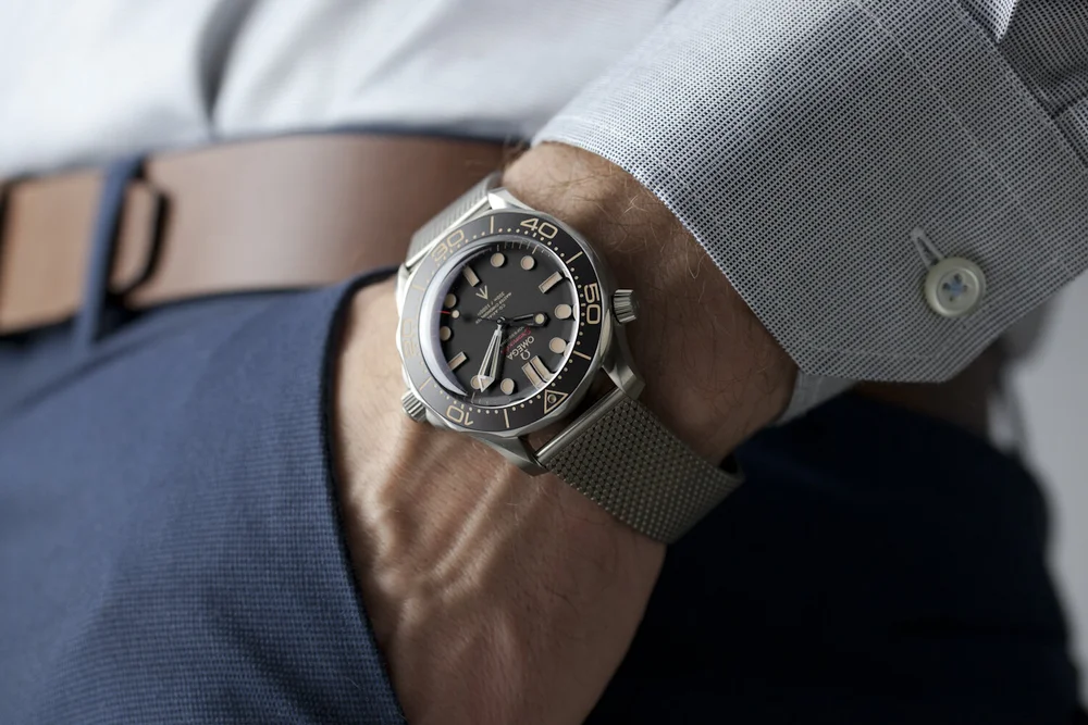 Omega Seamaster 007 No Time To Die On Wrist Omega Seamaster Diver