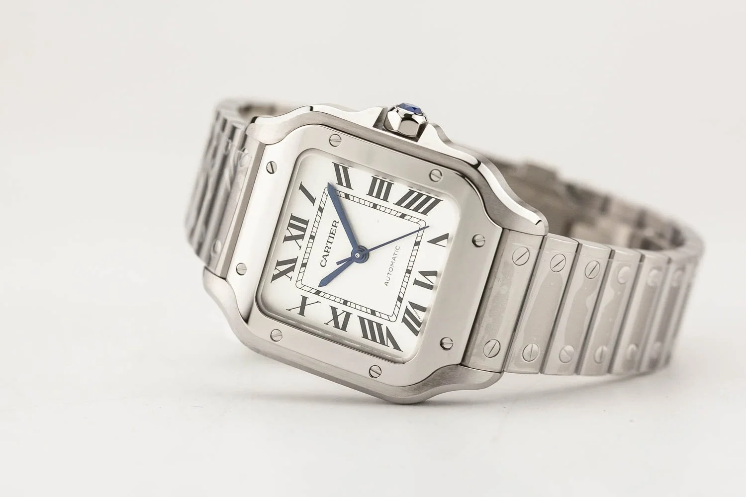 Cartier Santos de Cartier Medium NEW STICKERED WSSA0029 052325 (1 of 10).jpg