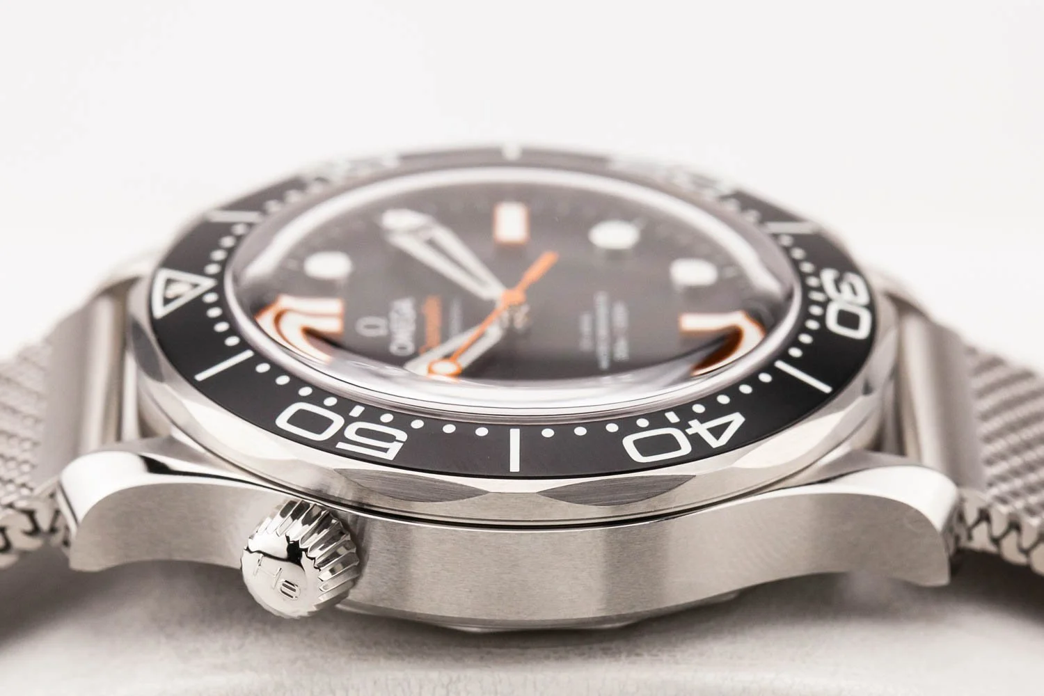 Omega Seamaster 300 Black Aluminum Orange Mesh Bracelet NEW 080425 (7 of 11).jpg