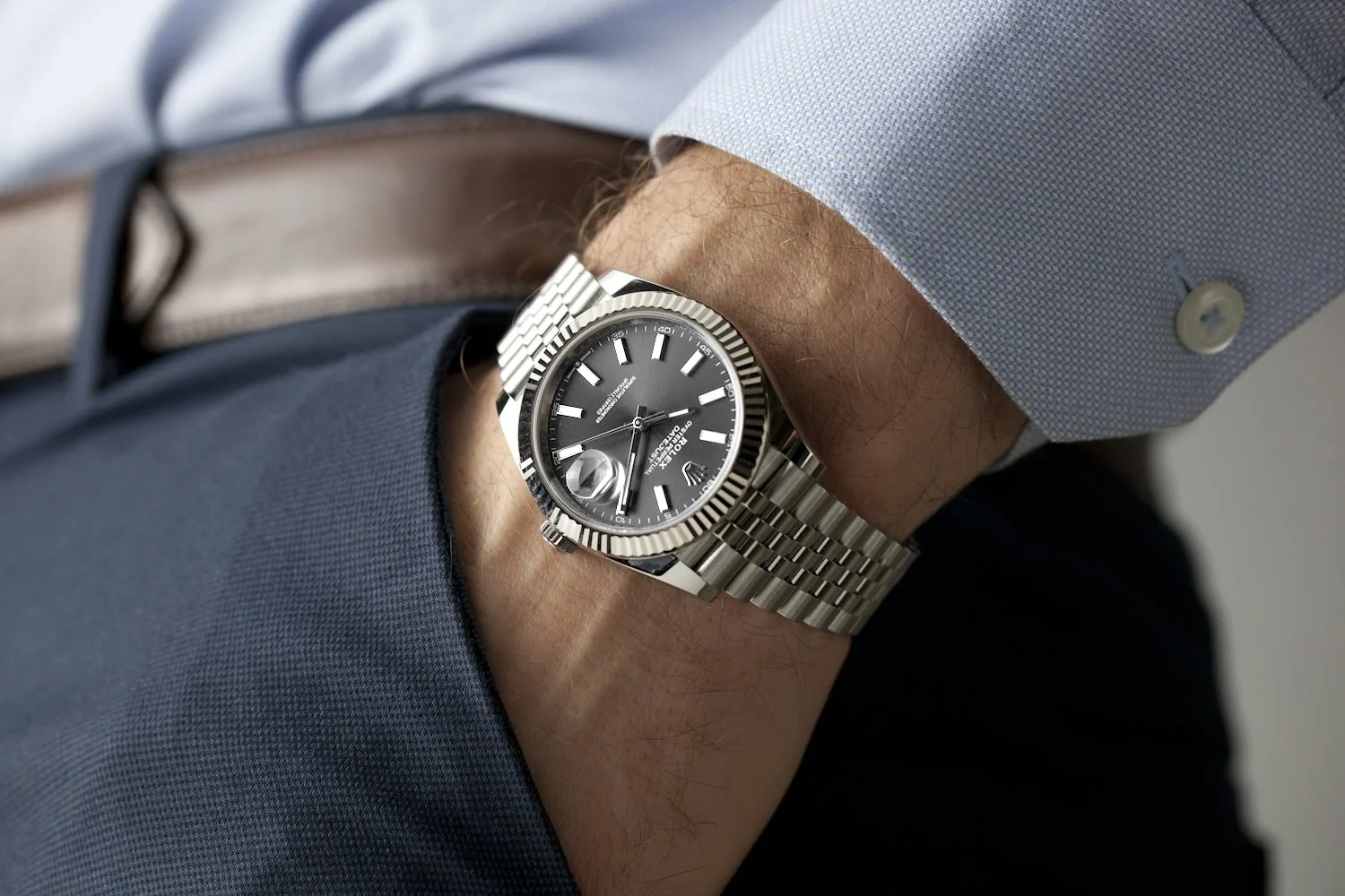 Rolex Datejust 41 Rhodium Gray Fluted Jubilee 126334 062823.jpg