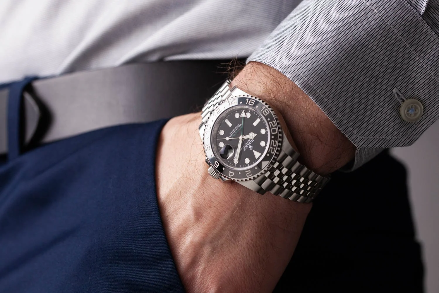 Rolex GMT-Master II Bruce Wayne Jubilee PO 126710GRNR 092126 (1 of 1).jpg