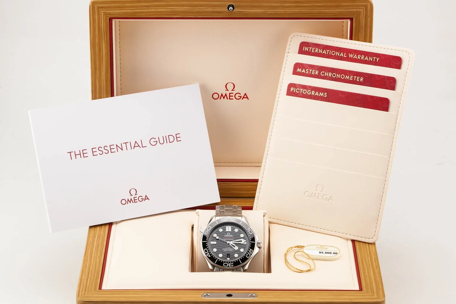 Omega Seamaster 300 Black Wave Bracelet Updated Kit Shot New Booklet 092625 (1 of 1).jpg