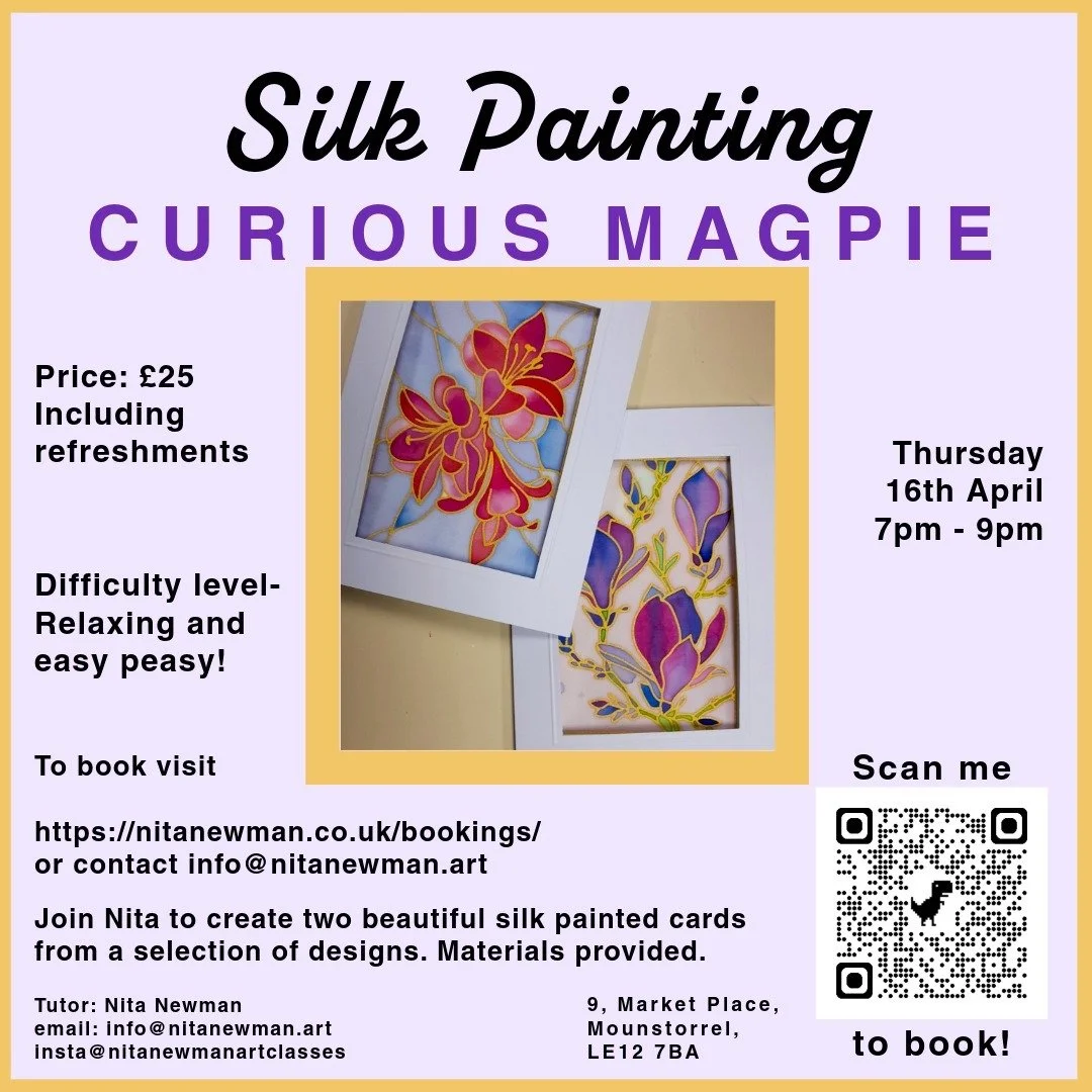 Curious Magpie Silk Painting Workshop