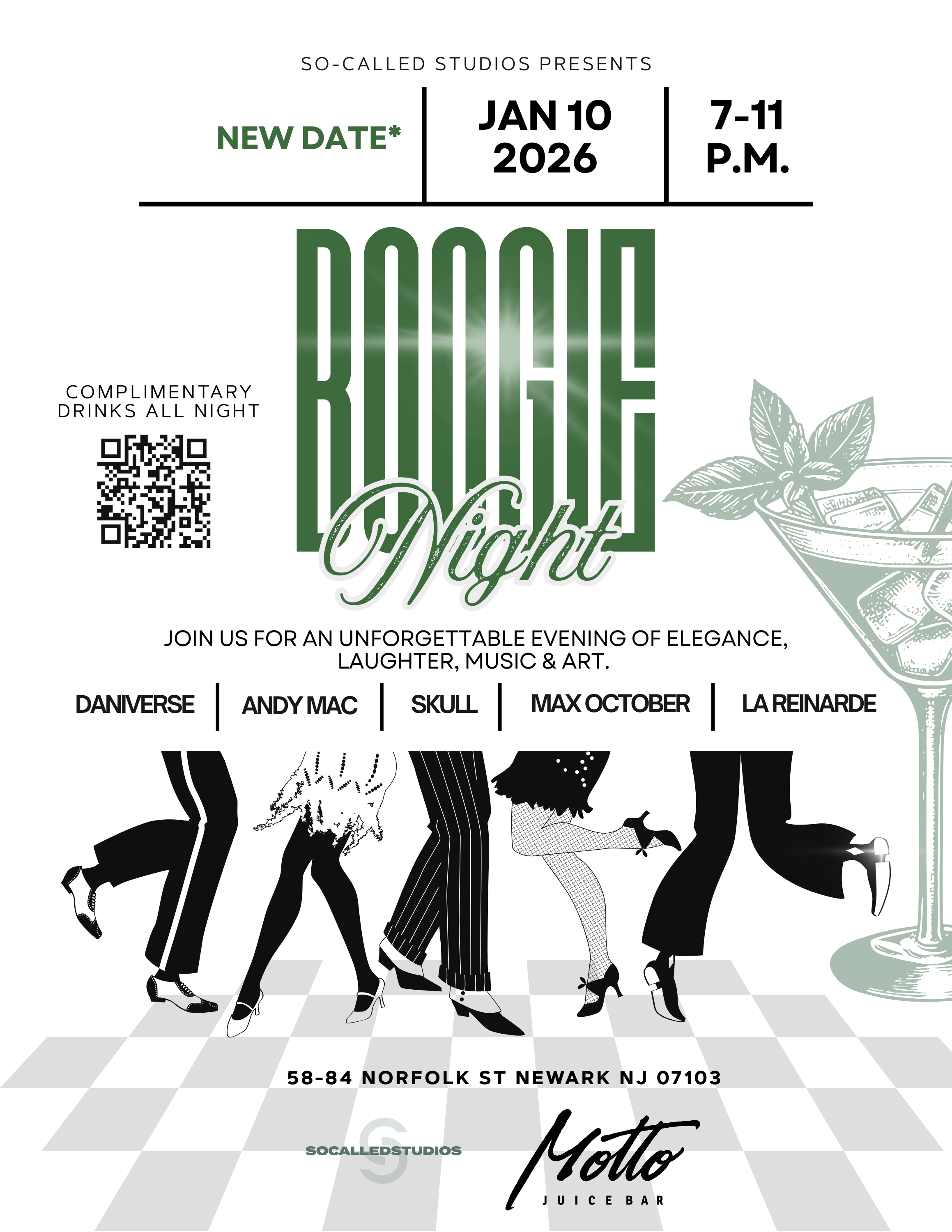 Boogie Night @ Motto Juice Bar in Newark, NJ