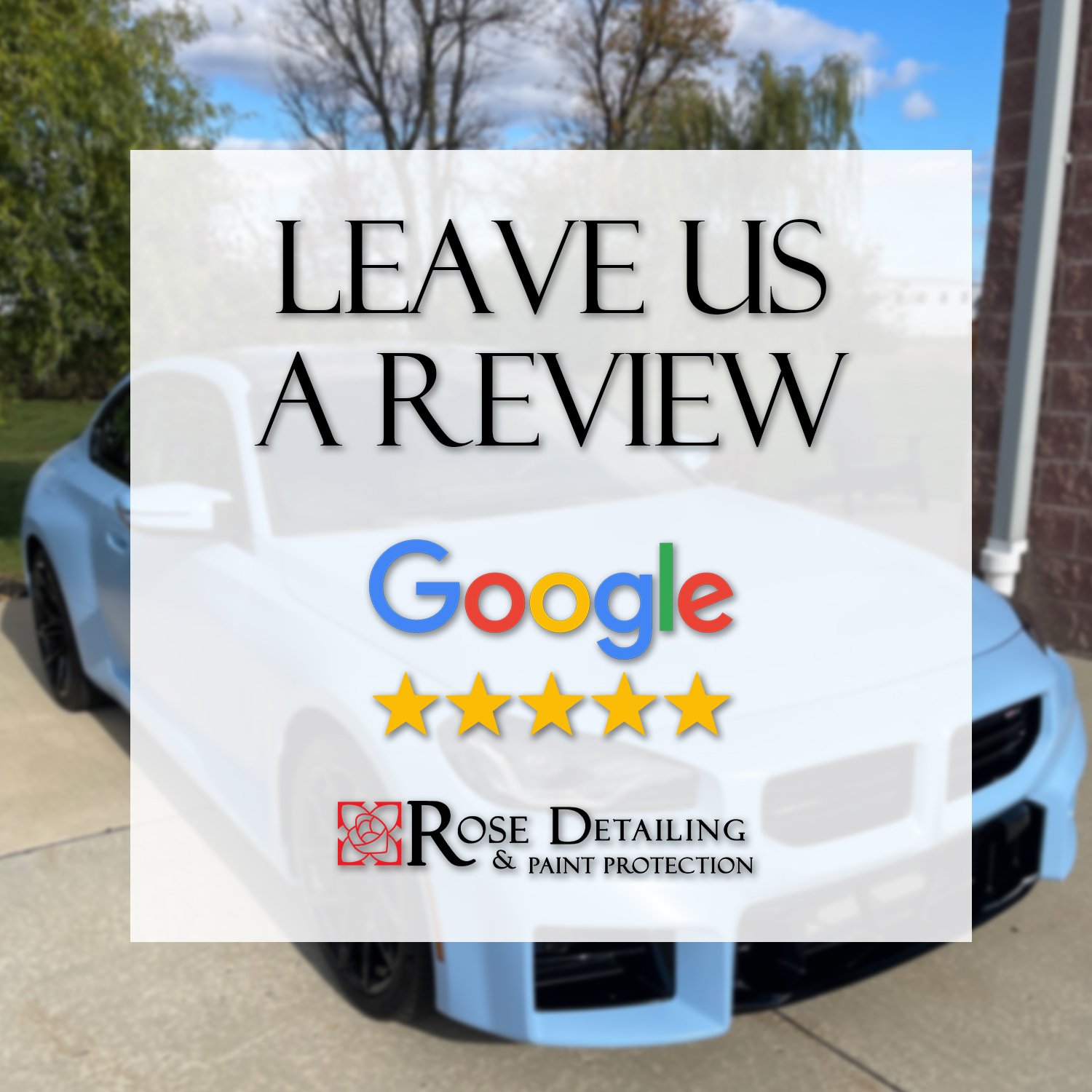 Just a friendly reminder: If you've had a ⭐⭐⭐⭐⭐ experience with us, we'd love for you to share it by leaving a review on Google, if you haven't already. We truly appreciate each and every one of our amazing customers!

https://g.page/r/CZfvBT9_eNDGEB