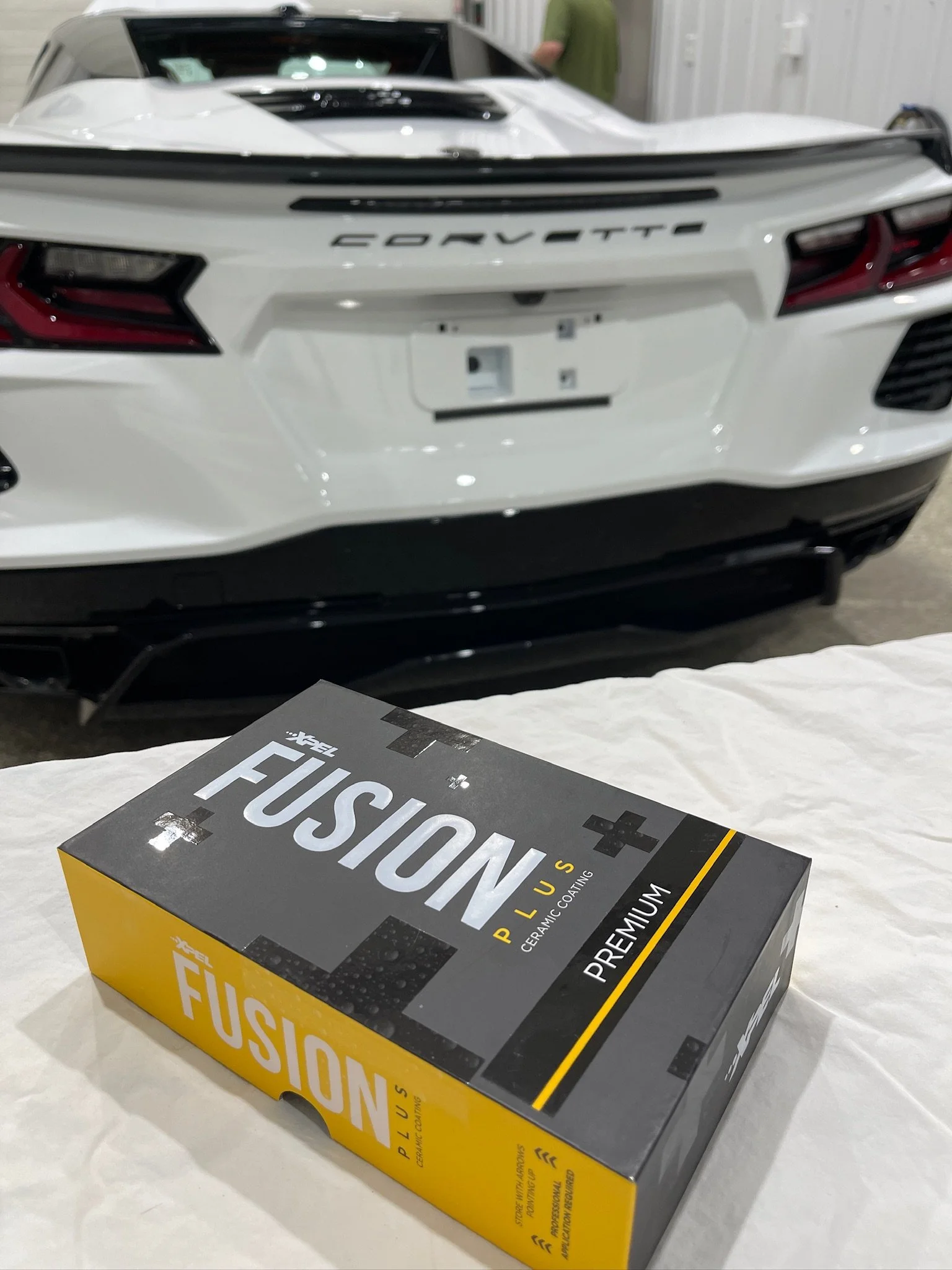 Who's the next lucky person behind this gorgeous Corvette to get a ceramic coating? Contact us and schedule an appointment today! #rosedetailing #corvette #ceramiccoating #xpel
