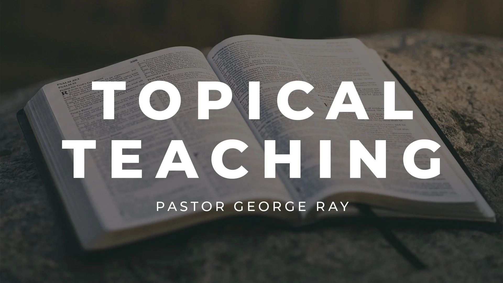 Matthew 5:13-16 - Pastor George Ray