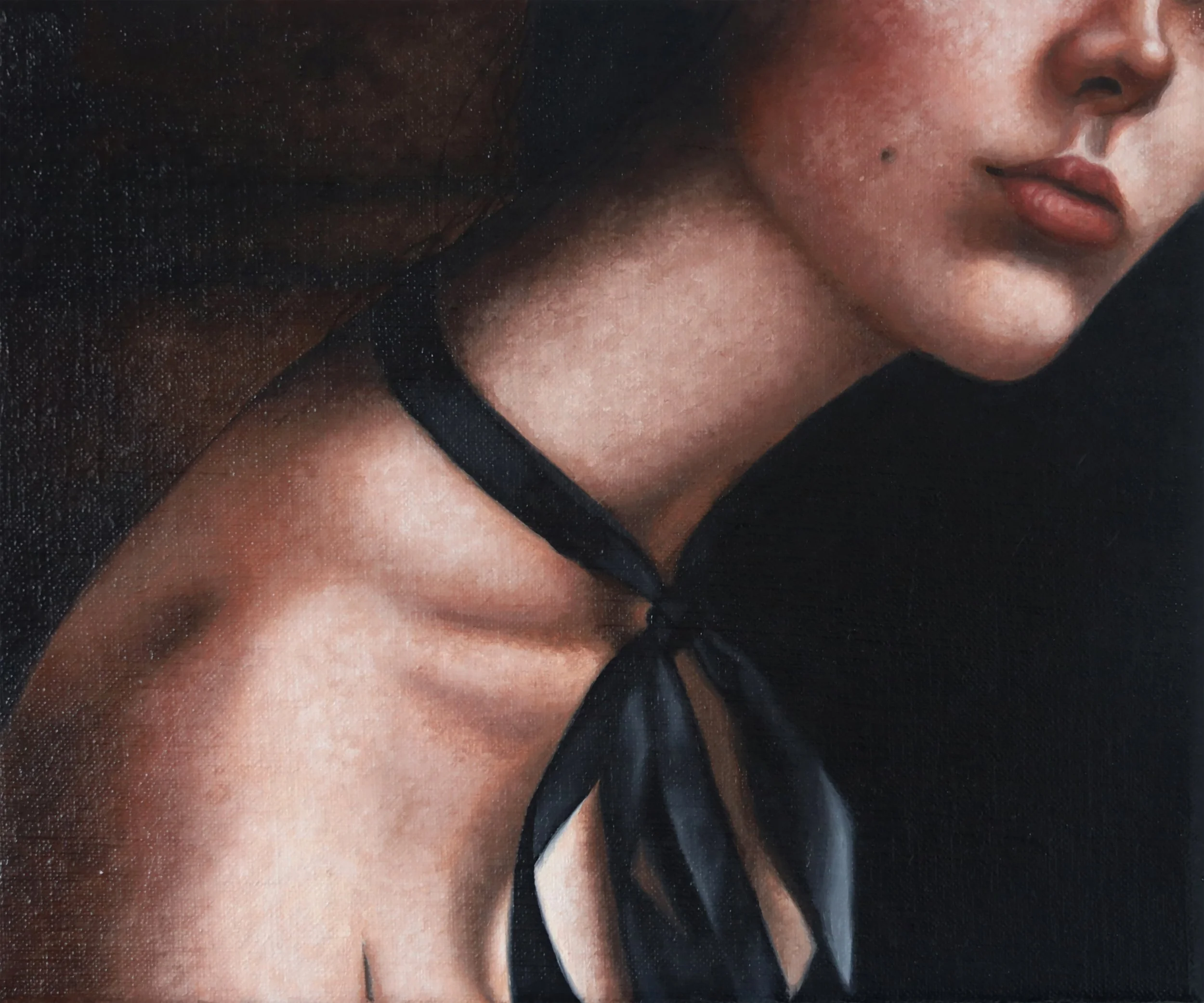 Silk Ribbon, Oil on Linen (close).jpg