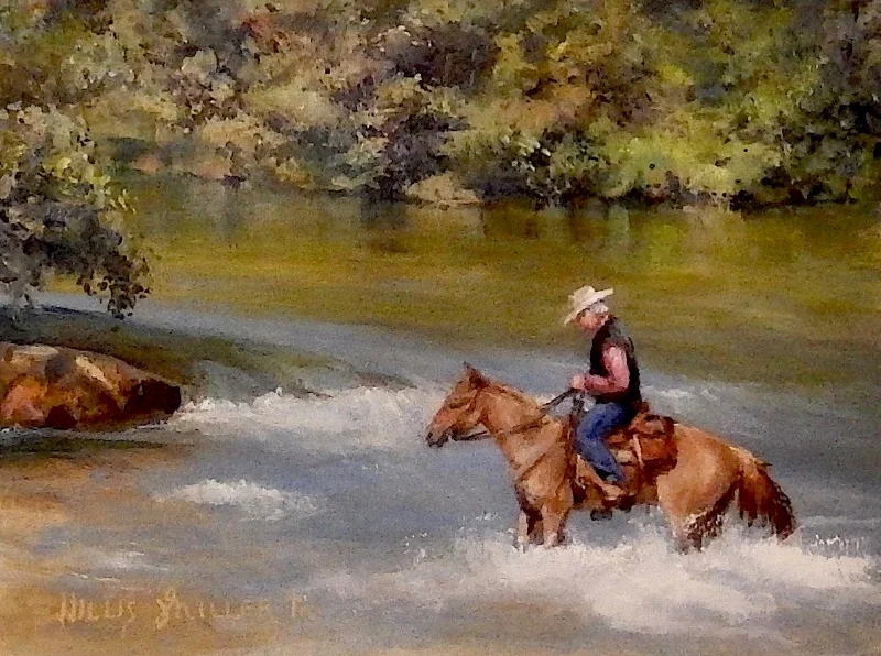 The Wonder Of It, 9" x 12", oil. This image was seen on the Buffalo River in Boxley Valley in Arkansas