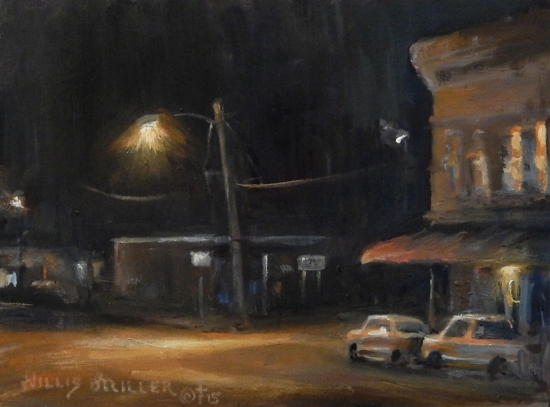 A Time For Rest, 9" x 12", oil. Tried to paint this plein air in a plein air competition. I finished it in the studio. The owner of the building came over and visited. I had a great time with old friends.