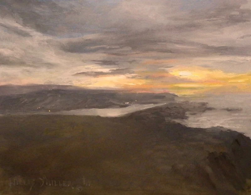 Look To The Light, 11" x 14", oil. Created from an image I saw on Mt. Magazine. 