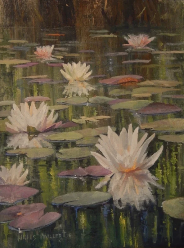 So Many Blessings, 16" x 12" oil. This image was seen at the Botanical Gardens of the Ozarks. Reflections at so beautiful.