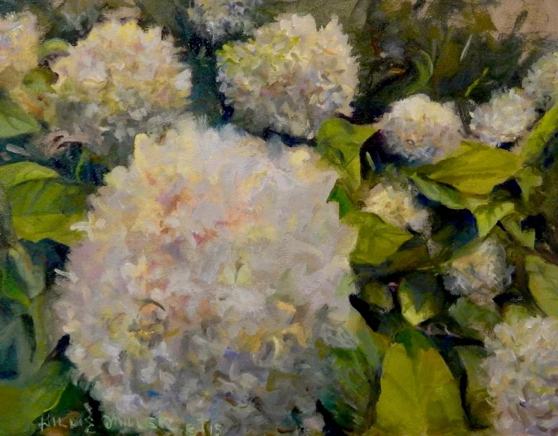 All Around Us, 9" x 12", oil. I believe I saw this image at Crystal Bridges.