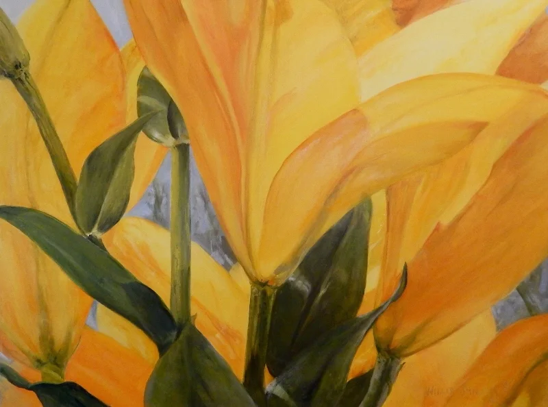 No Big and Small, 30" x 40", oil. Looking at creation close up gives another appreciation. 