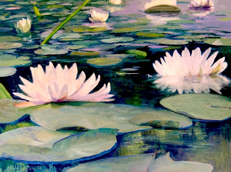Declaring His Handiwork, 18" x 24", oil. This image was seen at the Botanical Garden of the Ozarks.