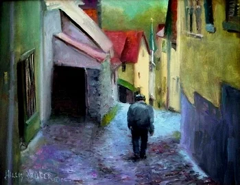 Going Home, 11" x 14", oil