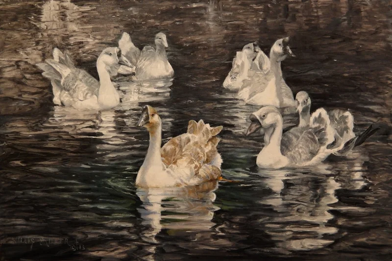 In A Mirror Dimly, 24" x 36", oil