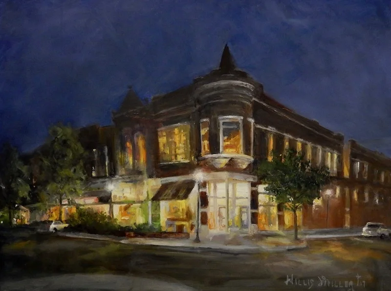 Peace On The Square, 16" x 24", oil
