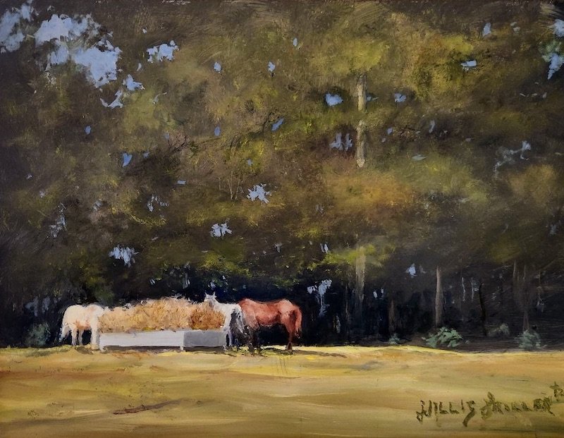 Title: Lunch, 12" x 16", oil, unframed