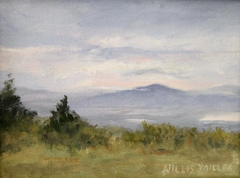 Title: Calm, 9" x 12". oil, unframed