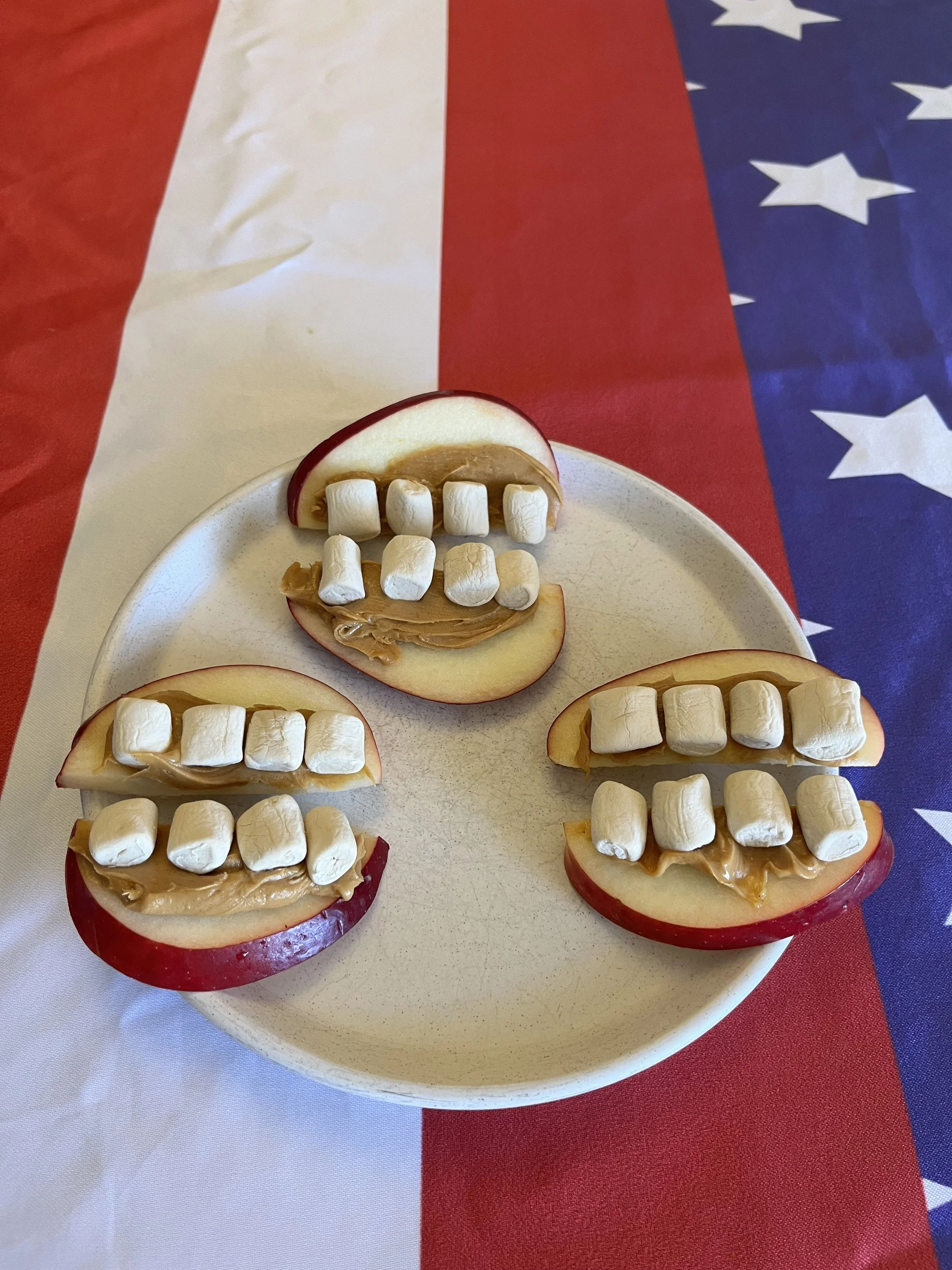 Mike Pence's apple smiles