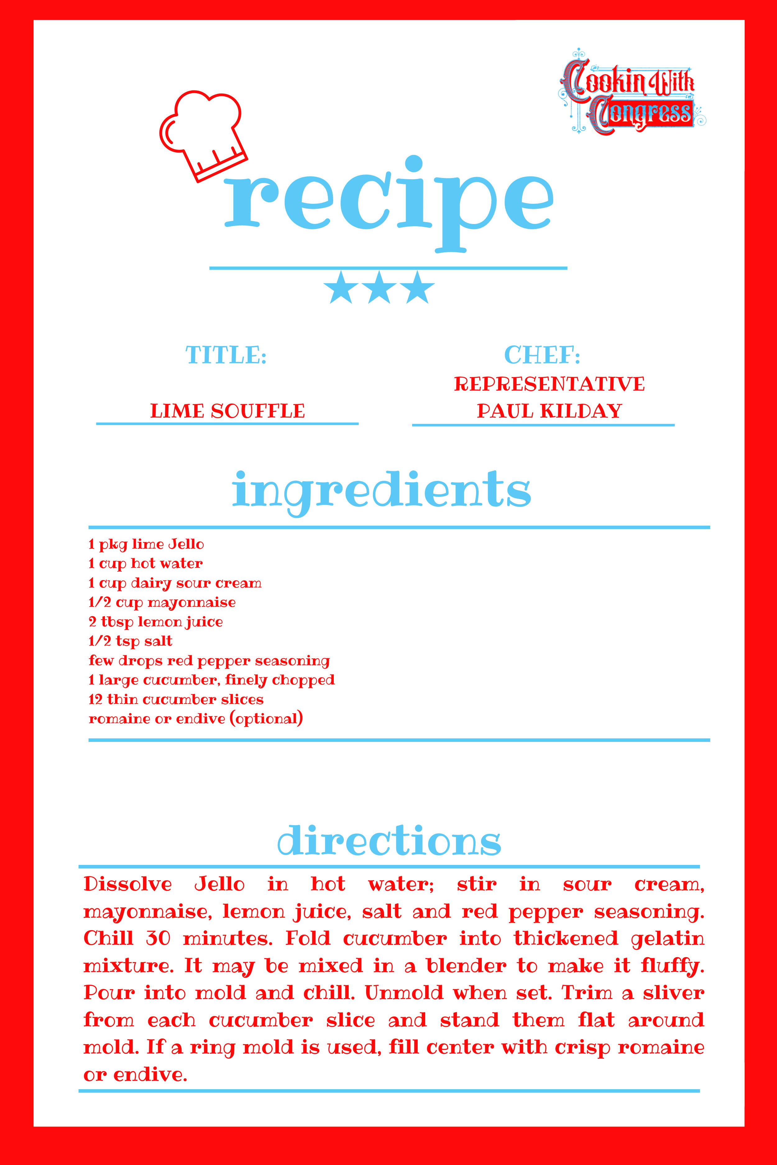 Paul Kilday Lime souffle recipe