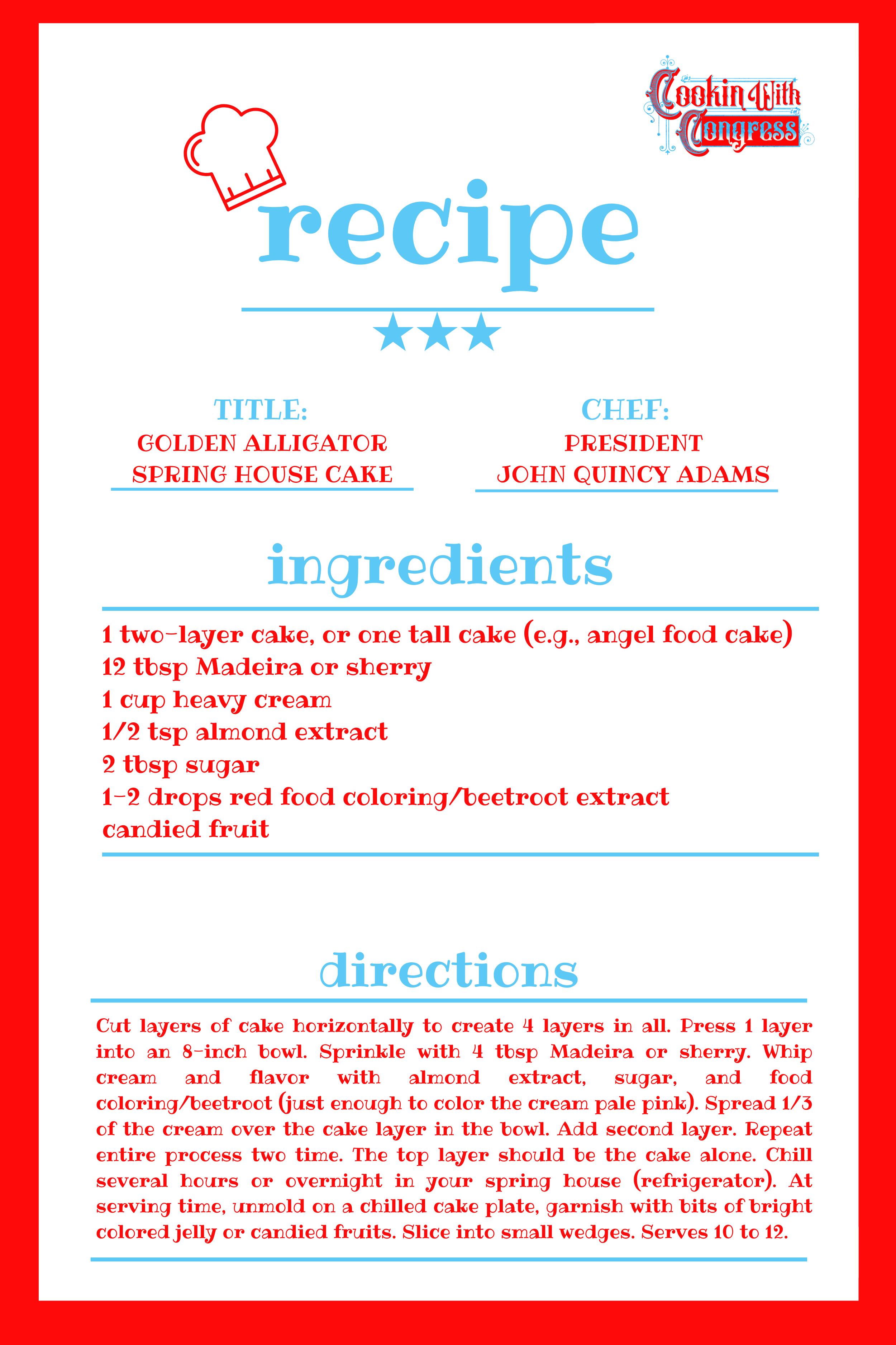 Golden alligator spring house cake recipe