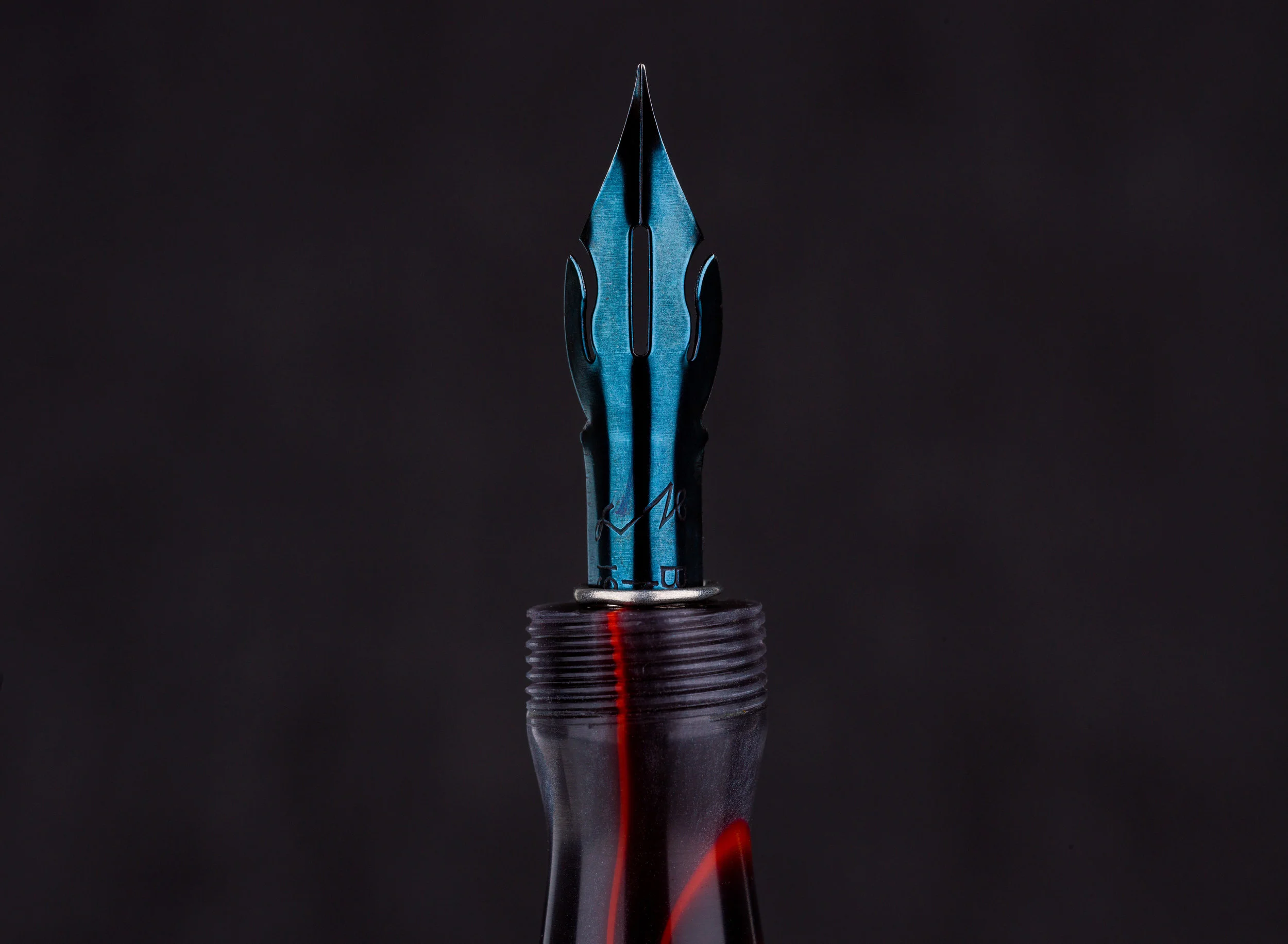 Red Dragon Pen Company Dip Pen with Brause Steno (Blue Pumpkin) Nib