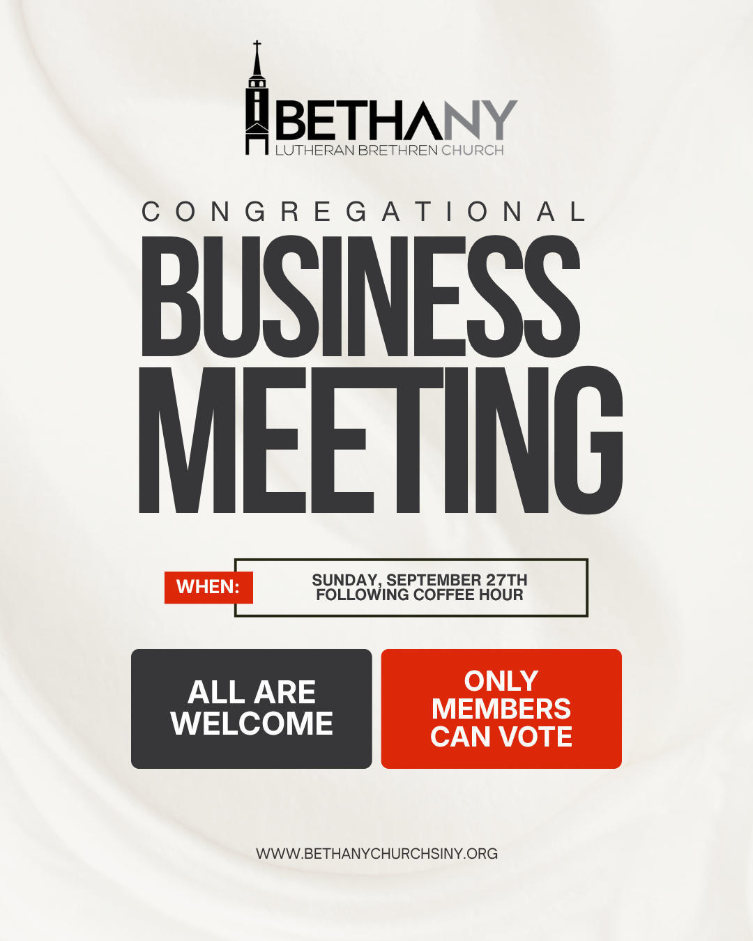 Congregational Business Meeting