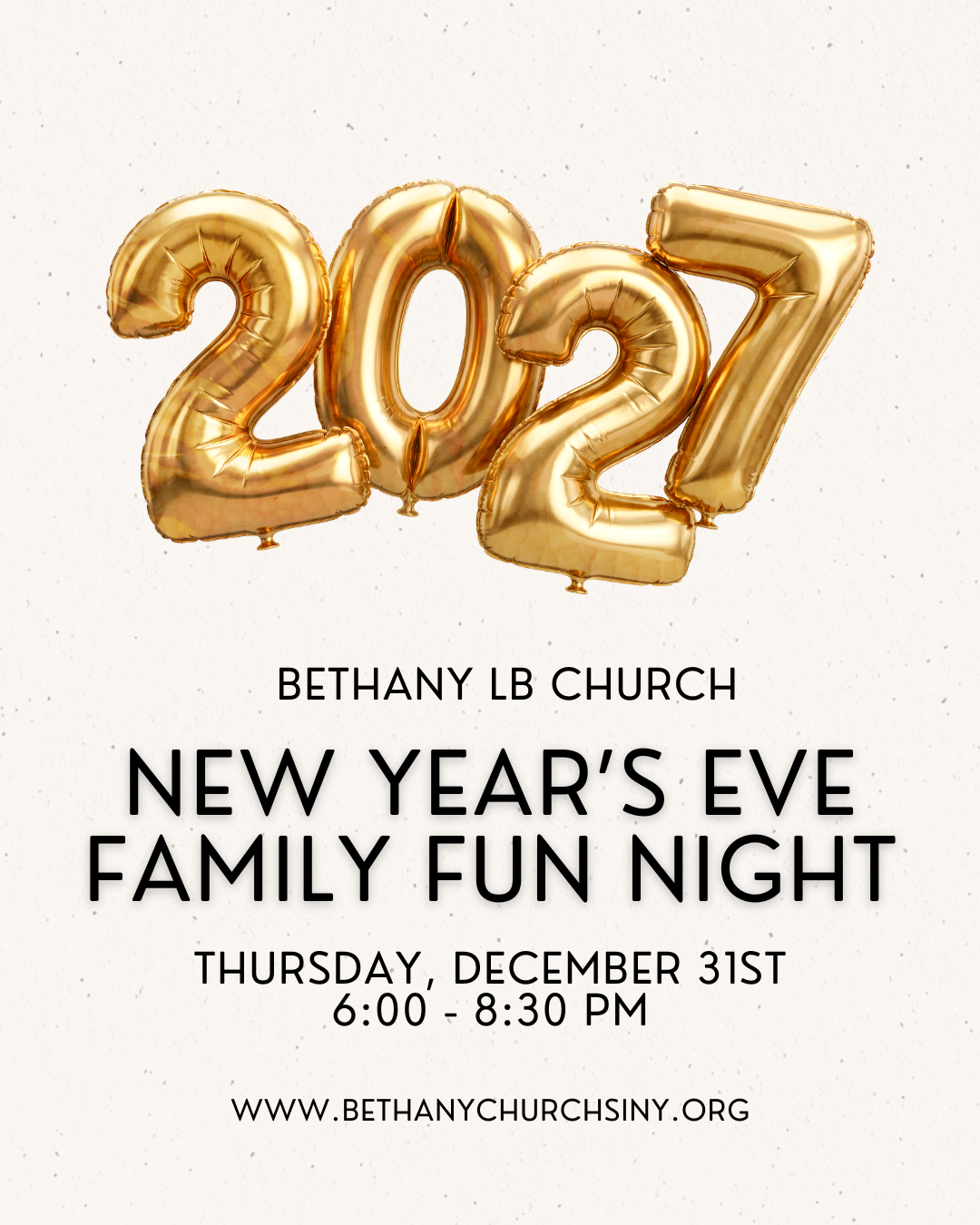New Year's Eve Family Fun Night