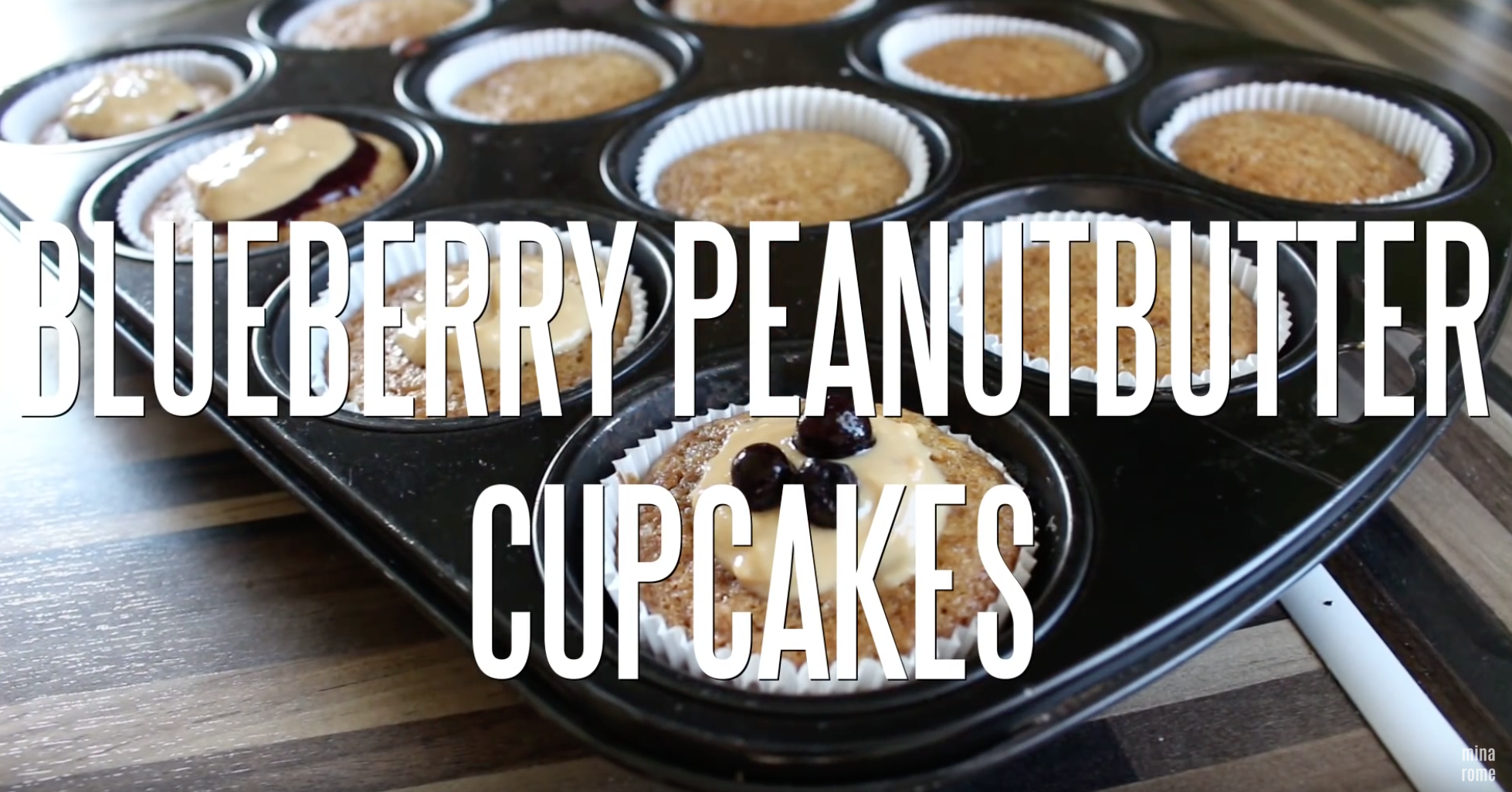 Blueberry Peanutbutter Cupcakes