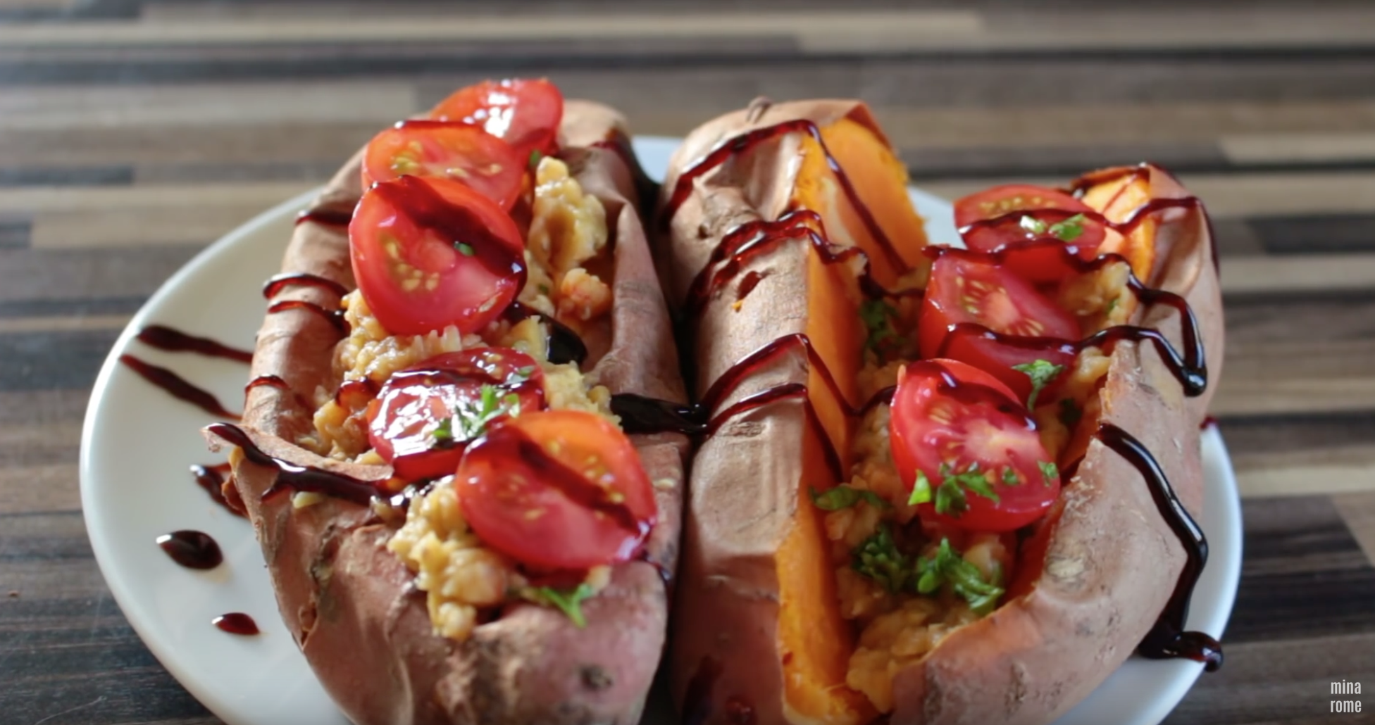 Lentil Stuffed Sweet Potatoes