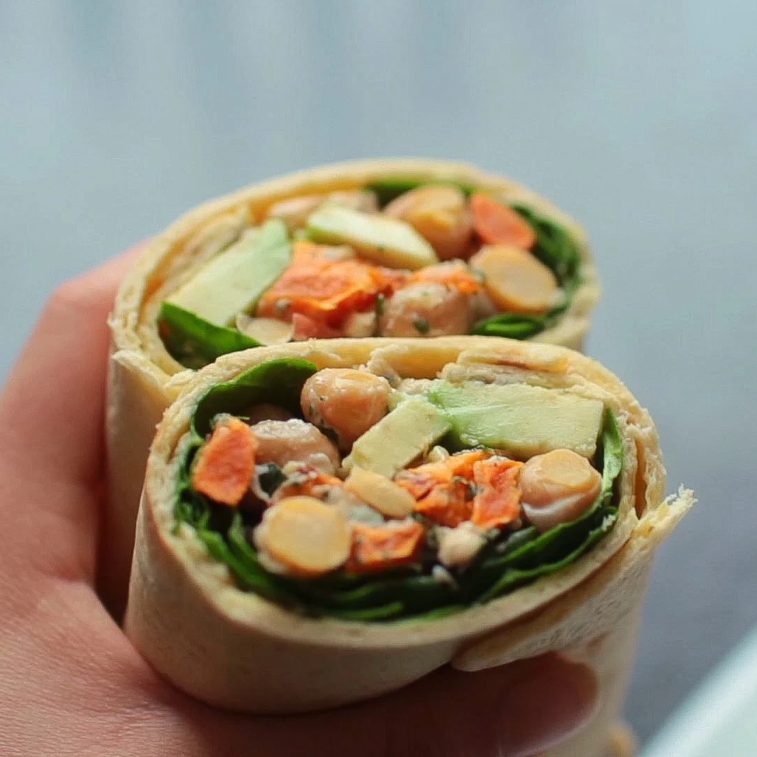 Chickpea &amp; Sweet Potato Wrap