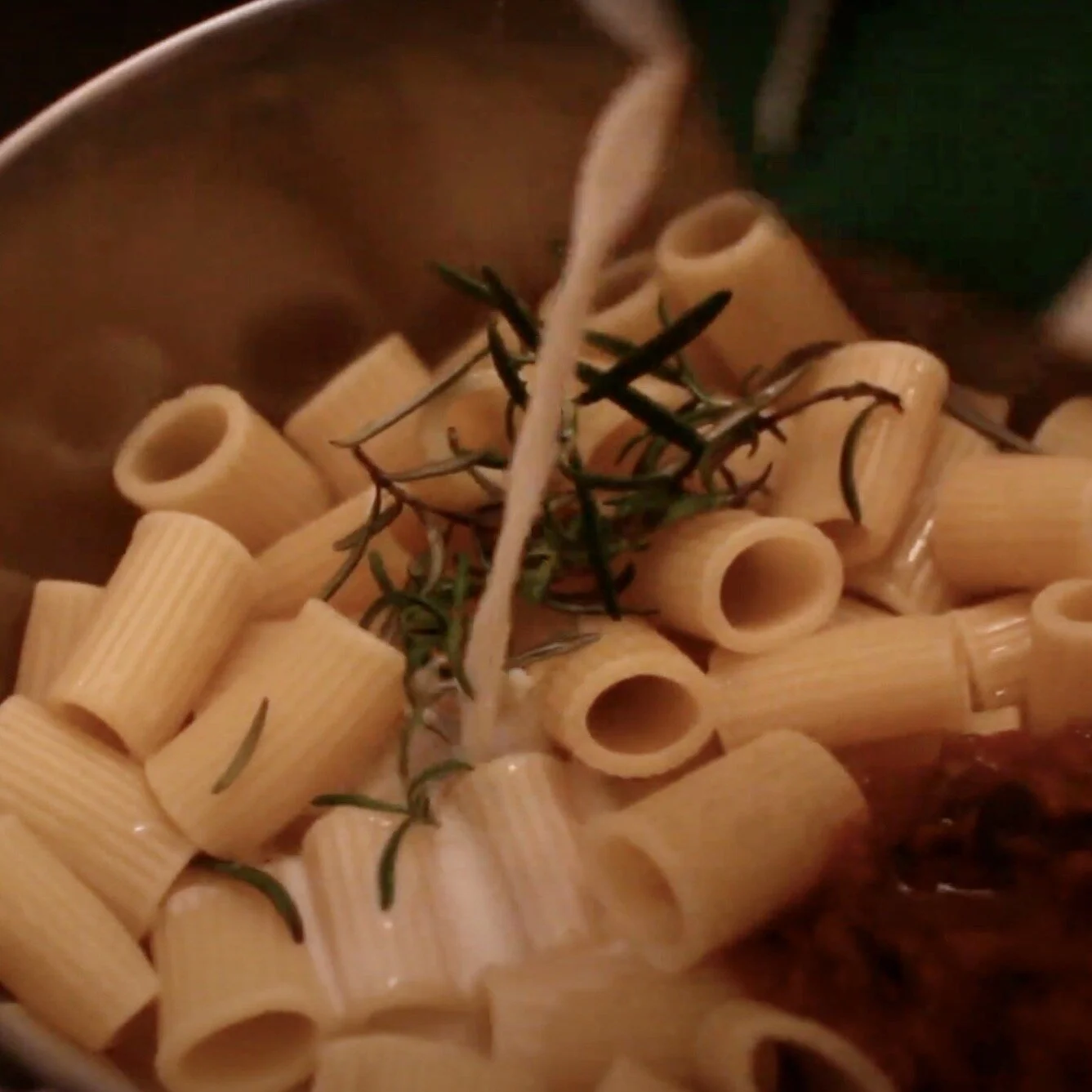Lazy Leftover Pesto Pasta