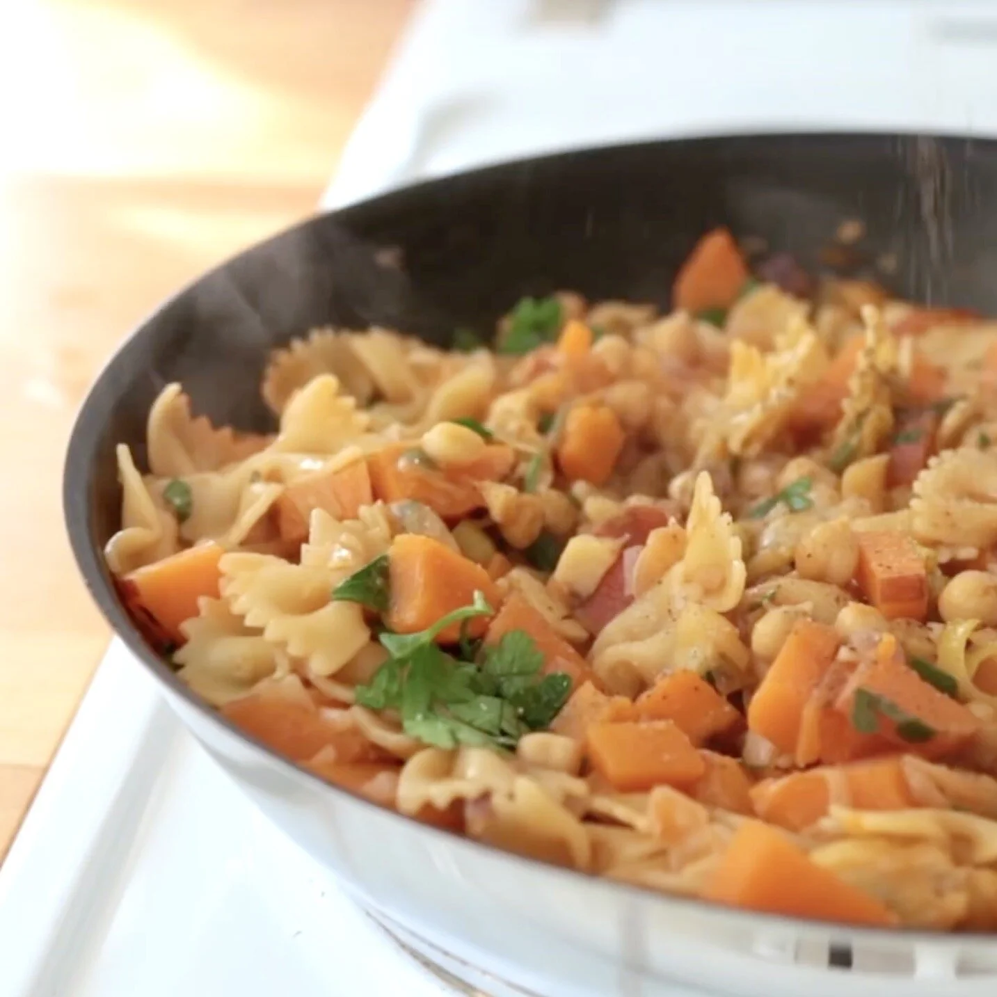 One Pot Sweet Potato Pasta