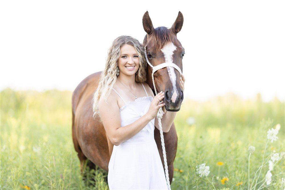 Senior Photos with Horses in Wisconsin