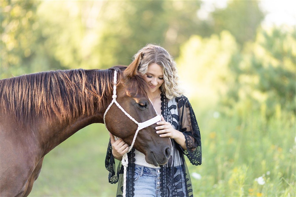 Senior Photos with Horses in Wisconsin