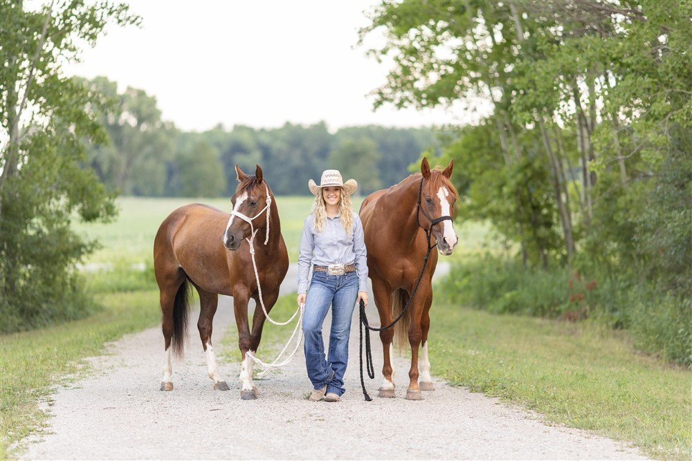 Senior Photos with Horses in Wisconsin