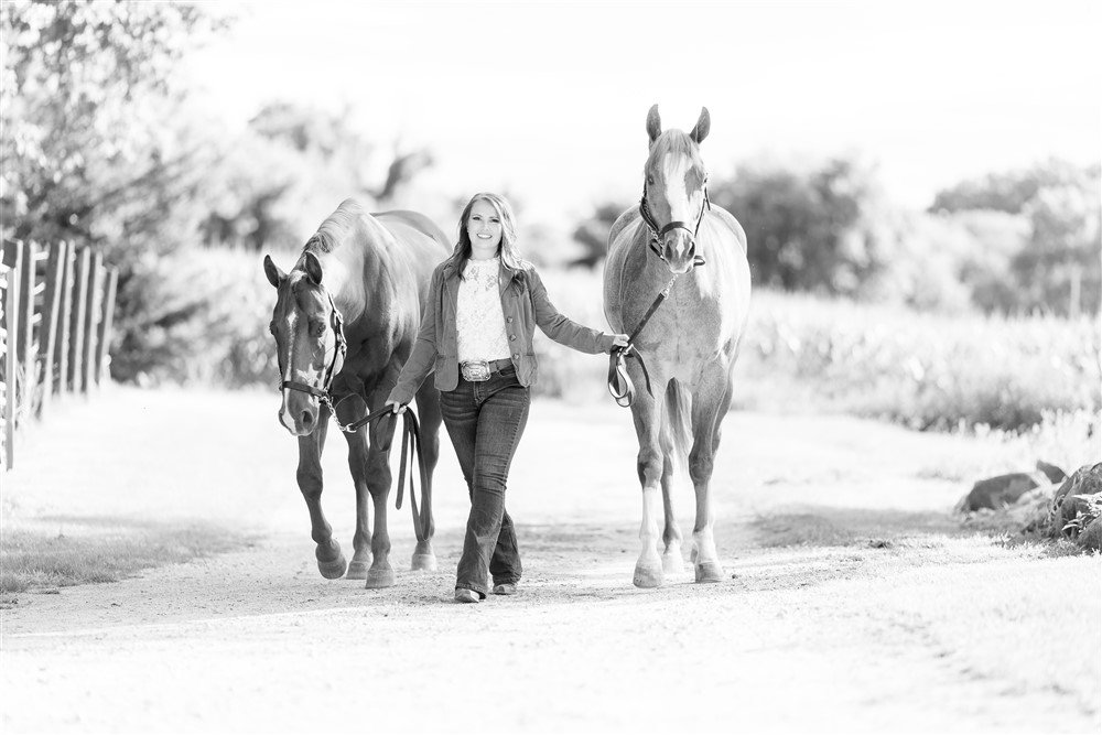 Western Pleasure Horse &amp; Rider Photoshoot in Wisconsin