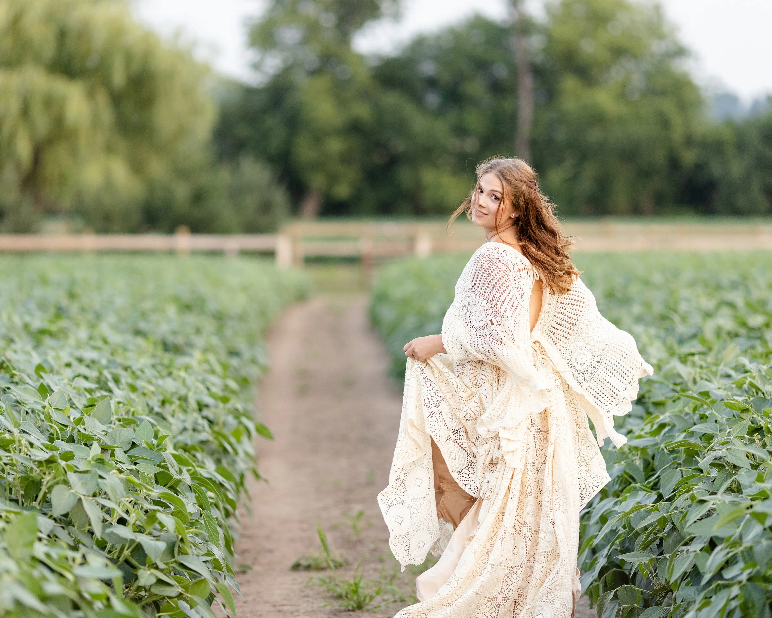 Senior Pictures with hair and makeup in Waunakee Wisconsin