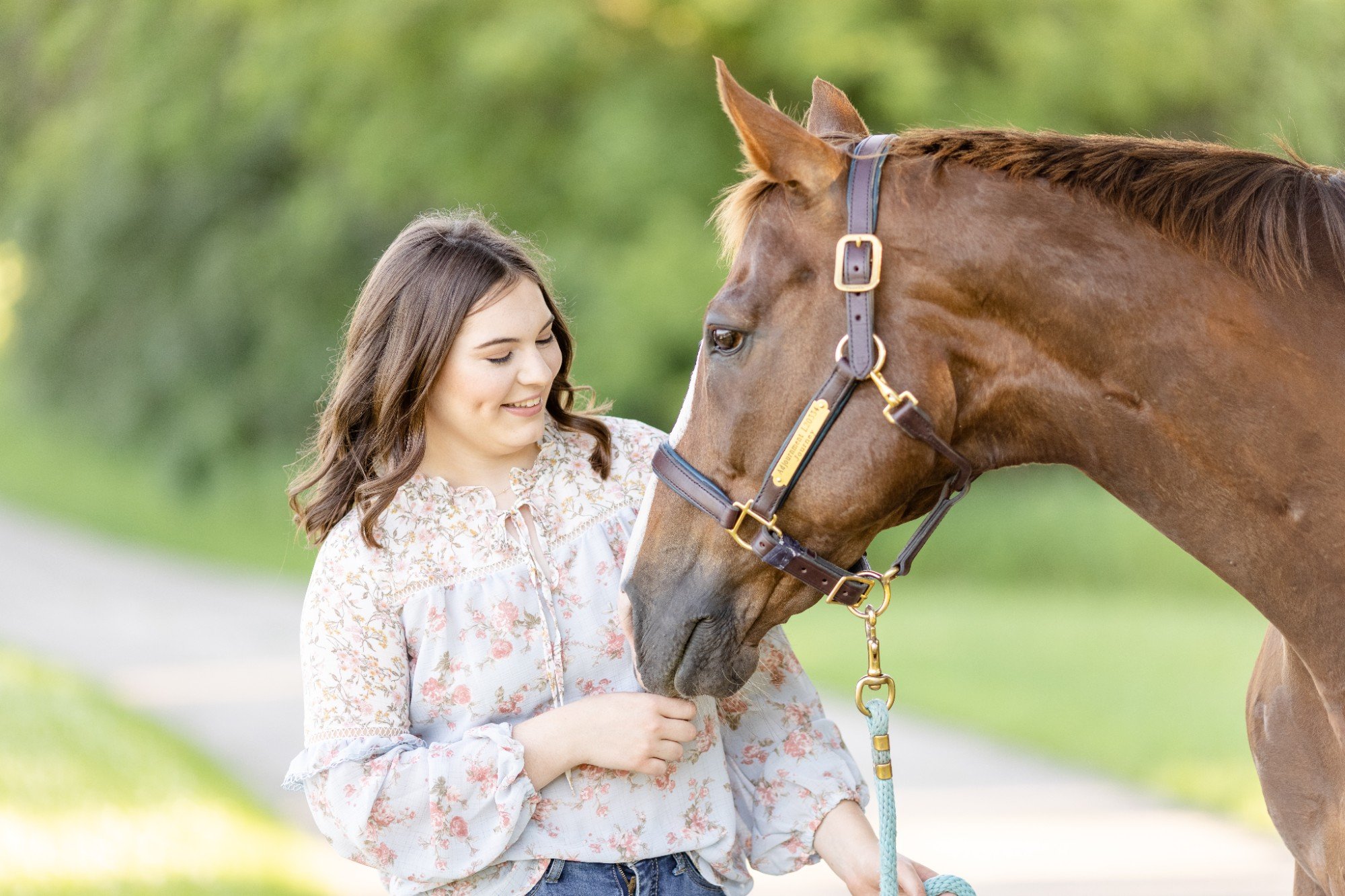 Senior Pictures with horses at Cedar Ridge Stables in Ripon, WI